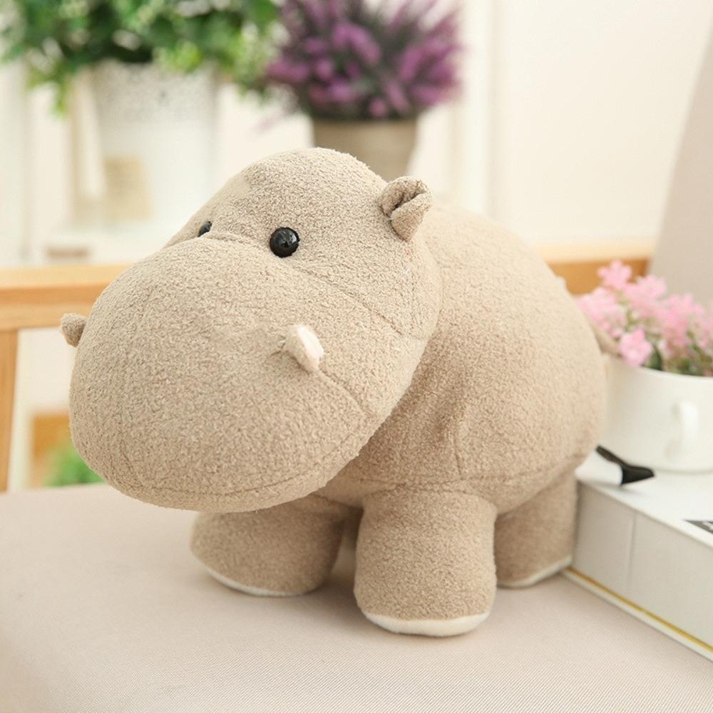 Baby Hippo Stuffed Animals Toy Cartoon Elephant Cushion Pillow New Plush Doll Christmas Gift