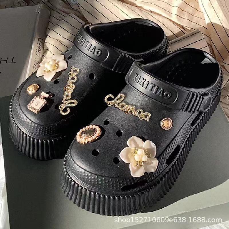 Летние женские нескользящие босоножки Sweet XIXI, увеличивающие рост – толстая подошва, универсальные пляжные сабо