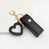 Portable Lipstick Bag with Small Mirror Keychain Pendant Decorations Mini Lipstick Storage Key Bag Luggage Hanging Ornaments