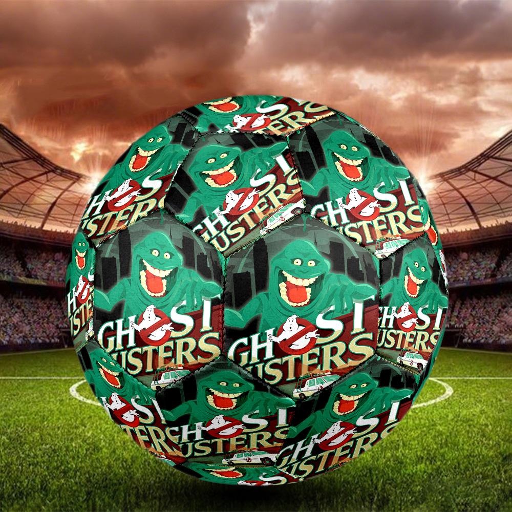 Ghostbusters Print Size 5 Soccer Ball, Standard Match Football for Sports Game and Team Practice, Ideal Gift for Soccer Fans