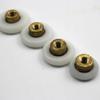Diameter:18mm Shower Glass Sliding Door Hanging Wheels Copper Core Bathroom Sliding Door Pulley Bearing Nylon Wheel