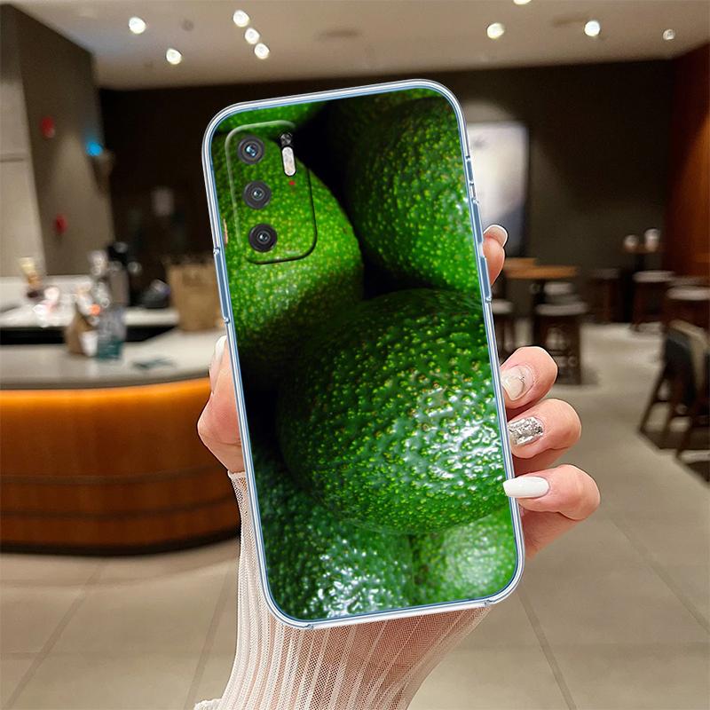 UP9 Avocado Fruits Transparent Phone Case for Samsung Galaxy A04 A04S A14 A23 A34 A54 M23 M33 M52 M53