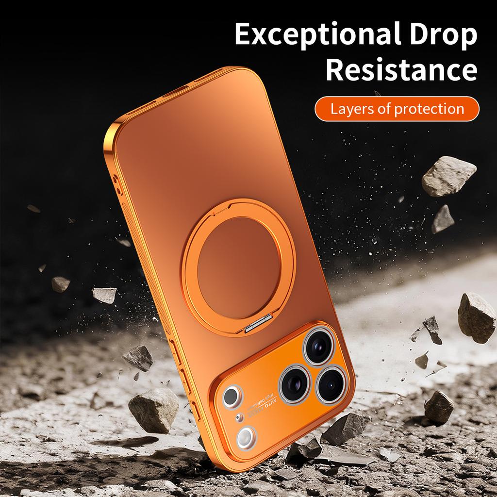 Магнитный чехол для телефона с вращением на 360° для iPhone 17 Pro Max 16 Plus 15 14 13 12 11 Противоударный с подставкой Тонкий для Magsafe