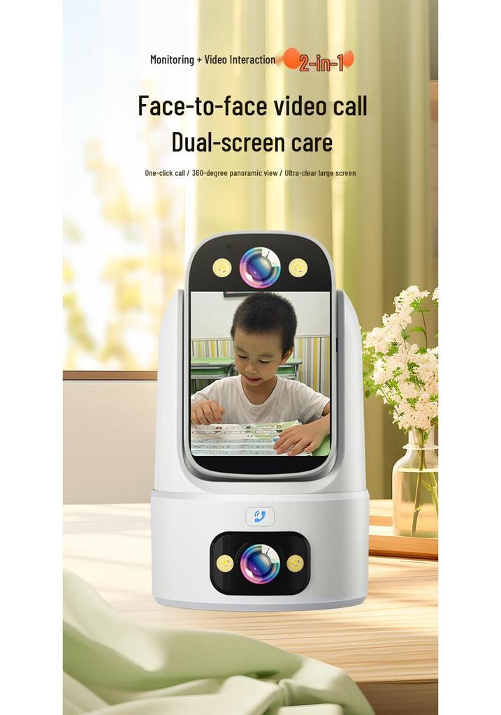 360° Smart Home Monitor with Two-Way Video Calling & Remote Mobile Access