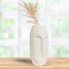 Ceramic White Face Vase' 6 Inch - Set of 1 | Decorative Face Vase for Dried Flowers and Pampas Grass | Vases for Home Decor, Living Room