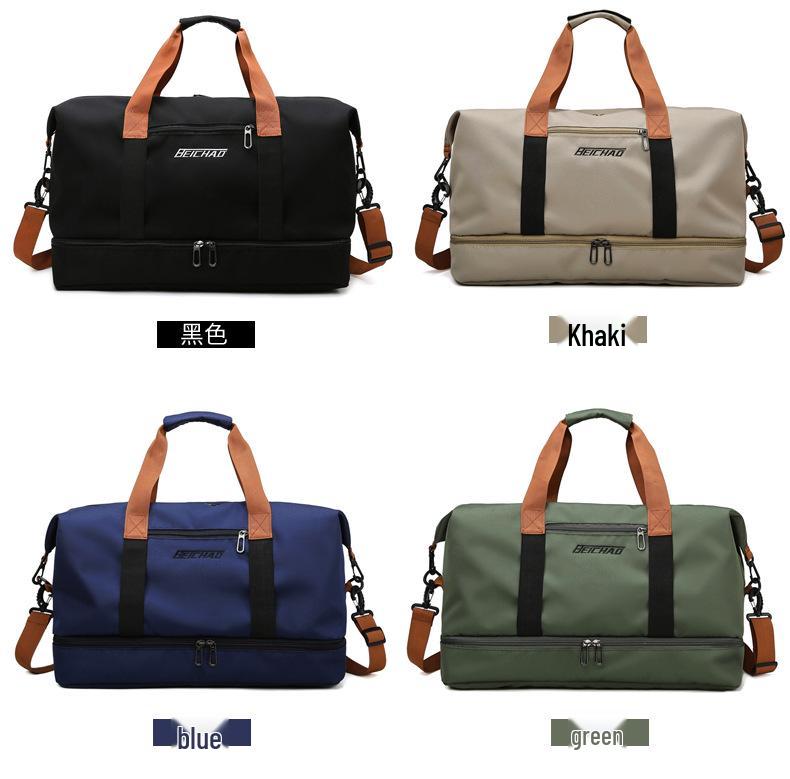 Дорожная сумка для фитнеса: Отделение для влажного/сухого, Большая вместимость с отделением для обуви, Идеально подходит для йоги и коротких поездок