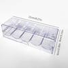 Poker Chips Box Acrylic Fine Chips Transparent Box Casino Gambling Chips Storage Case With Covers Coin Collection Holder Boxes