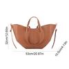 Ladies Large Capacity Underarm Bag Solid Casual Grocery Bag Women PU Leather Chic Shoulder Bag with Purse Commuting Tote Handbag