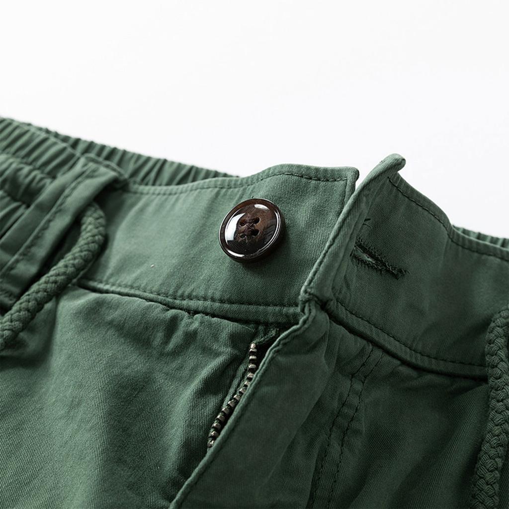 Men's Casual Color Outdoors Pocket Beach Work Trouser Cargo Shorts Pant