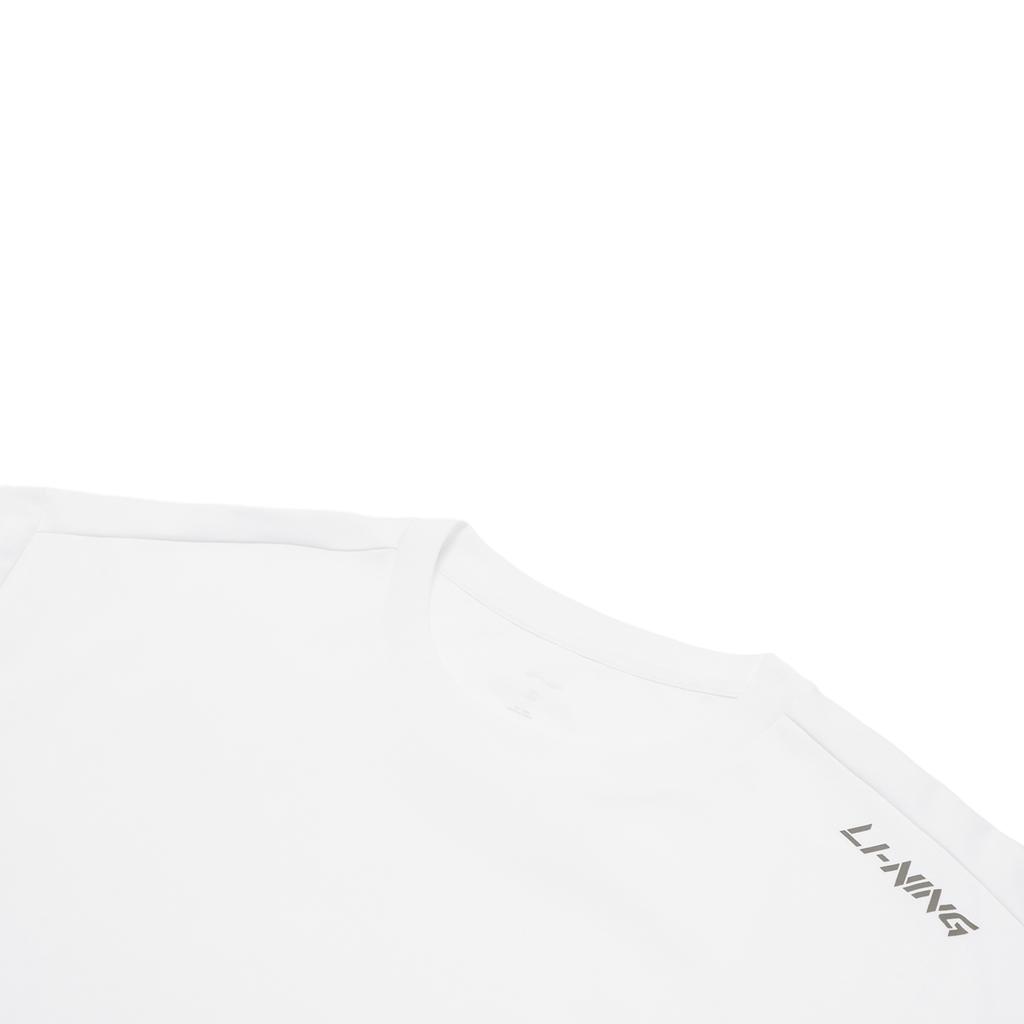 Футболка Li Ning Cool Tea T Ice Silk Quick Dry Cool, однотонная, с круглым вырезом, повседневная, спортивная, с коротким рукавом, мужская, цвет белый ATSU731-3
