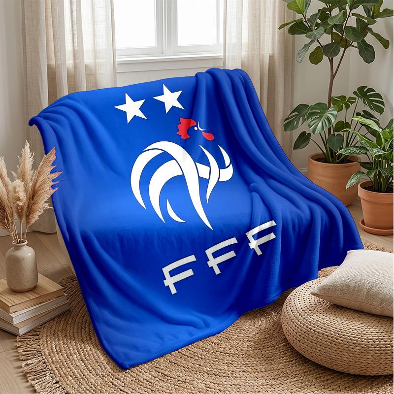 France national football team Theme blanket Soft Flannel Blanket Plush Throw Blanket Cozy Sofa Bed Blanket for Home Decor