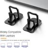2 шт. Подставка для ноутбука Мини Портативный металлический держатель Складной Невидимый кронштейн для ноутбука Подставка для ноутбука Macbook Охлаждающий держатель