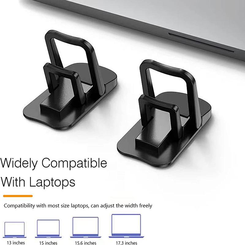 2 шт. Подставка для ноутбука Мини Портативный металлический держатель Складной Невидимый кронштейн для ноутбука Подставка для ноутбука Macbook Охлаждающий держатель