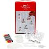 DIY Set - Christmas Baubles - 63 Pieces - White - For Hanging