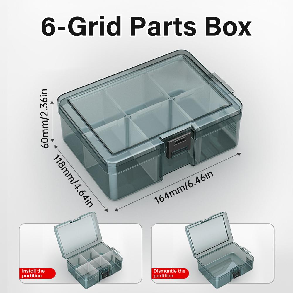 Многофункциональный пластиковый ящик для хранения деталей инструментов Ящик для хранения инструментов Ящик для классификации мелких деталей Ящик для хранения деталей