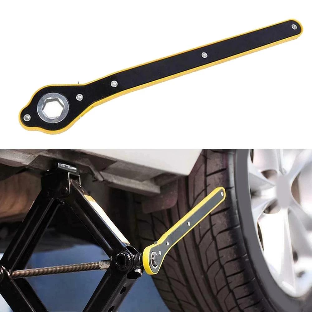 1 шт. Автомобильный домкрат с храповым механизмом, ножничный домкрат, гаражный ключ для колесных гаек, рукоятка домкрата с храповым механизмом