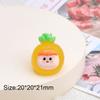 Светящаяся фруктовая кукла мини-фигурка случайная 1 шт настольный милый мультяшный декоративный орнамент аксессуары из смолы