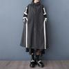 Long Sleeve Oversized Vintage Hooded Casual Loose Autumn Spring Winter Trench Coat for Women Outerwear