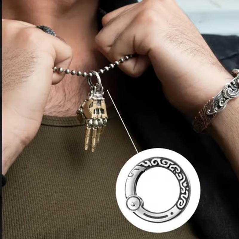 Модный механический биомиметический кулон-рука с цепочкой для мужчин и женщин, креативное подвижное сочленение пальцев, ожерелье-роботизированная рука, ювелирное изделие