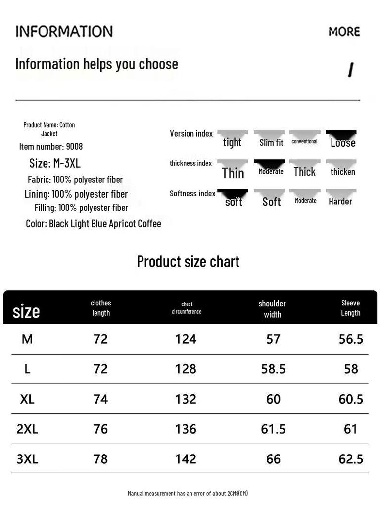 Jeanswest Men's Faux Two-Piece Stand Collar Padded Jacket