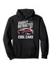 Retro Muscle Car Hoodie - "Easy Distracted by Cool Cars" Graphic Pullover