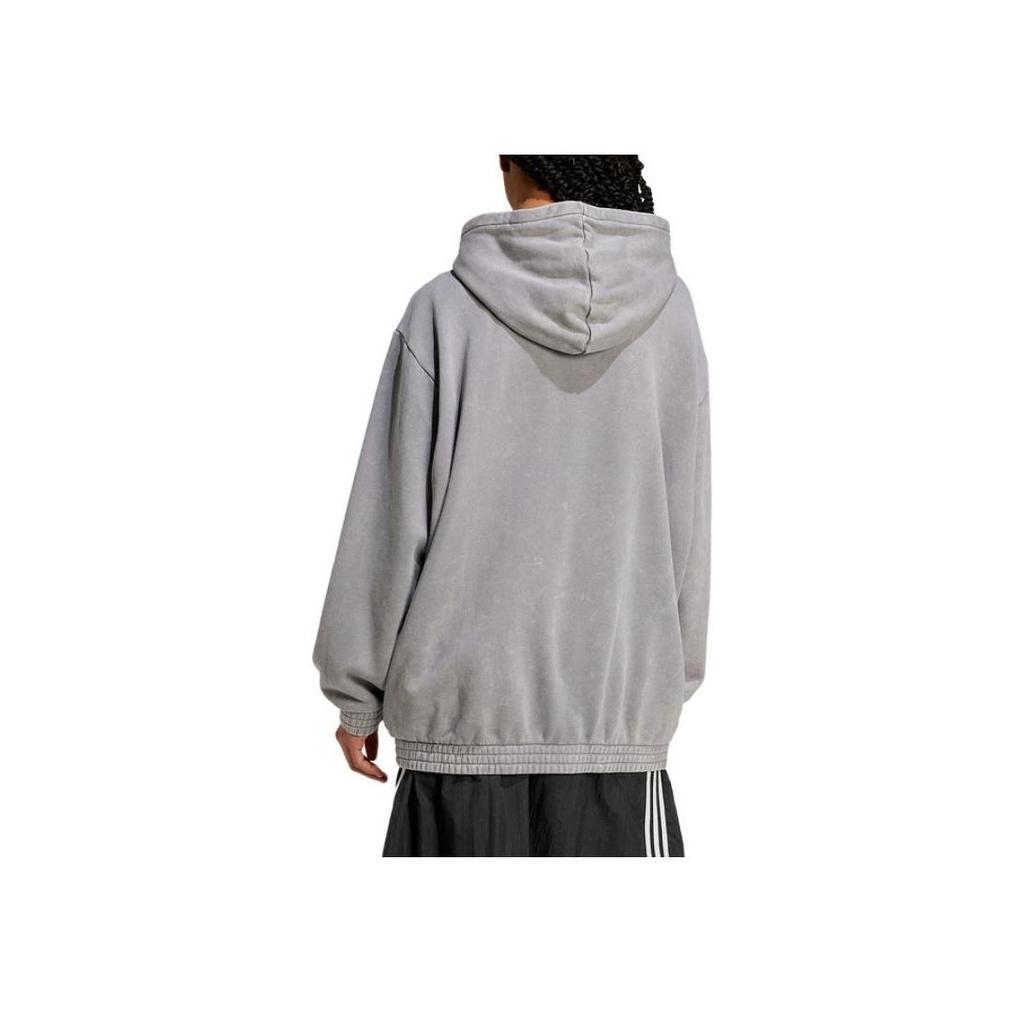 adidas Женская толстовка с капюшоном adidas Originals с логотипом Trefoil, серая IY8039