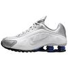 Shox R4 Металлический Серебристый Насыщенный Королевский Синий Мужские Кроссовки Белые HQ1988-102