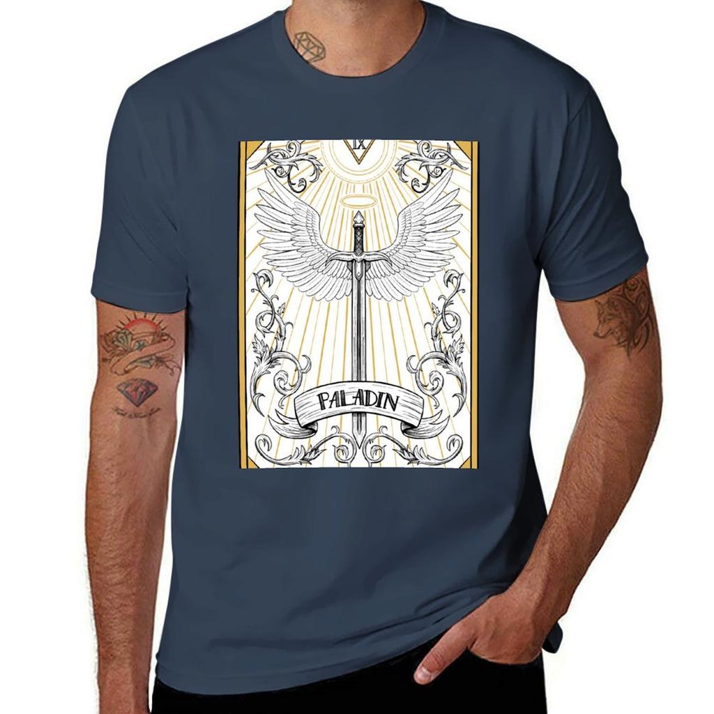 Dd Paladin Tarot Tshirt Casual Everyday Short Sleeve Tshirt