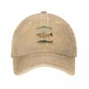 Коричневая Радужная Форель Триада Бейсболка Унисекс Потертая Стиранная Snapback Кепка Рыбалка Нахлыст На Открытом Воздухе Бег Гольф Кепки Шляпа
