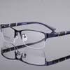 Myopia Glasses New Metal Frame Business Finished Half Frame Men Anti Blue Light Short Sight Eyeglasses
