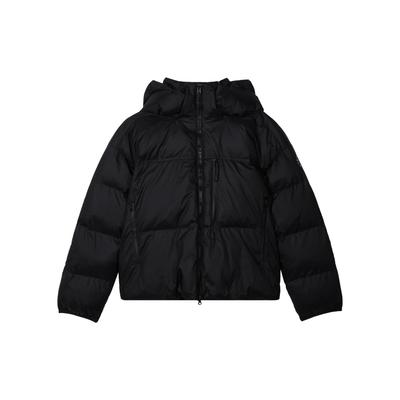 Однотонная повседневная короткая куртка с капюшоном и длинным рукавом, женские куртки, черный цвет IL9613