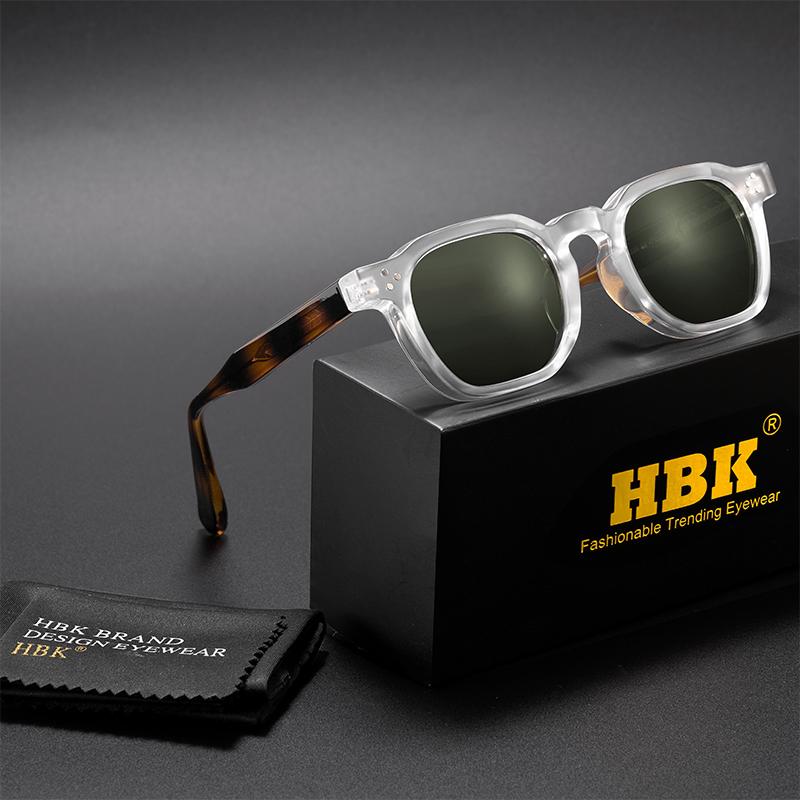 HBK Модные Ретро Мужские Солнцезащитные Очки Классическая Квадратная Рамка Дизайн Солнечные Очки Женские Для Улицы Путешествий Вечеринки Фестиваля Подарок