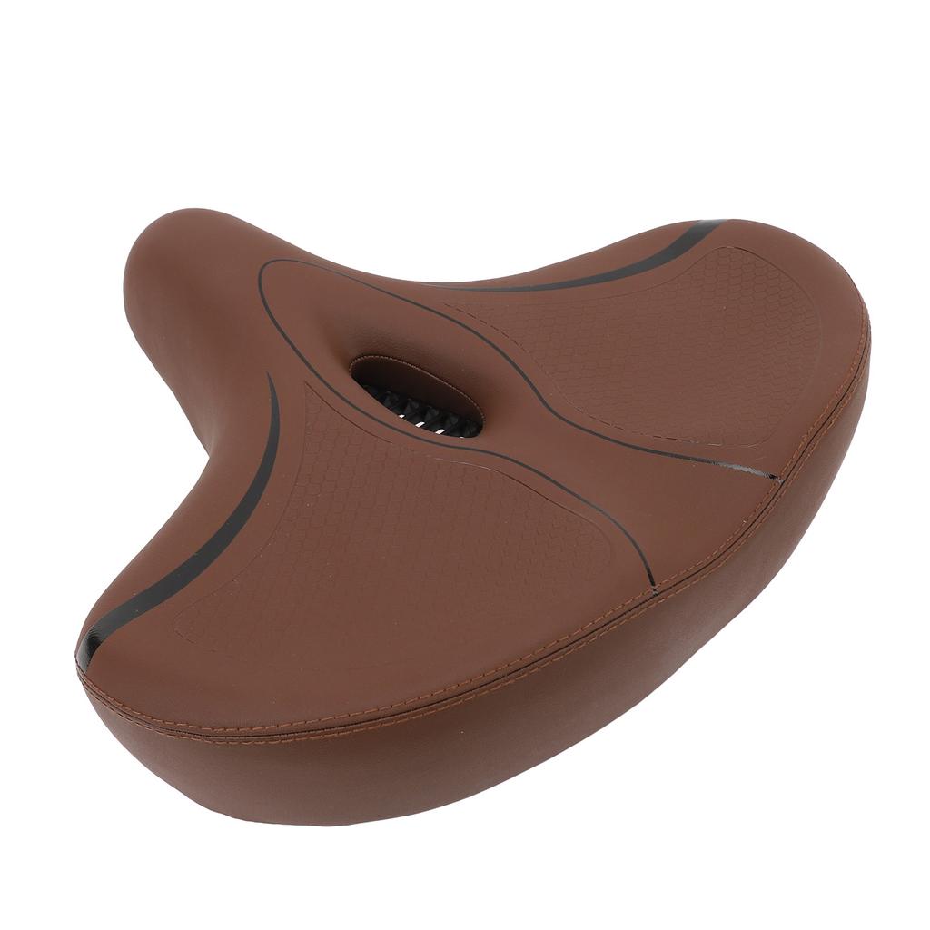 Велосипедное седло увеличенного размера с эффектом памяти, искусственная кожа, полое, дышащее, двойное, амортизирующее, велосипед