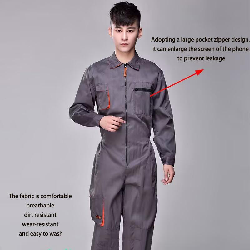 Комбинезон повседневная рабочая одежда больших размеров без рукавов комбинезон защитный комбинезон на лямках комбинезоны с карманами для ширинки униформа для женщин и мужчин