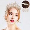 Bridal Crown Tiara Princess Queen Fairy Bridal Headpiece Wedding Crown Alloy Rhinestone Birthday Party Prom Gift