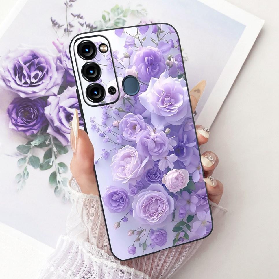 Soft Clear Silicone Casing For Itel Vision 3 Turbo Phone Case Vision 2S Cover Cartoon Cat Dragon Flower Butterfly Pattern Coque