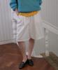 WITHOUT SUMMER Pintuck Bermuda Pants_Ivory