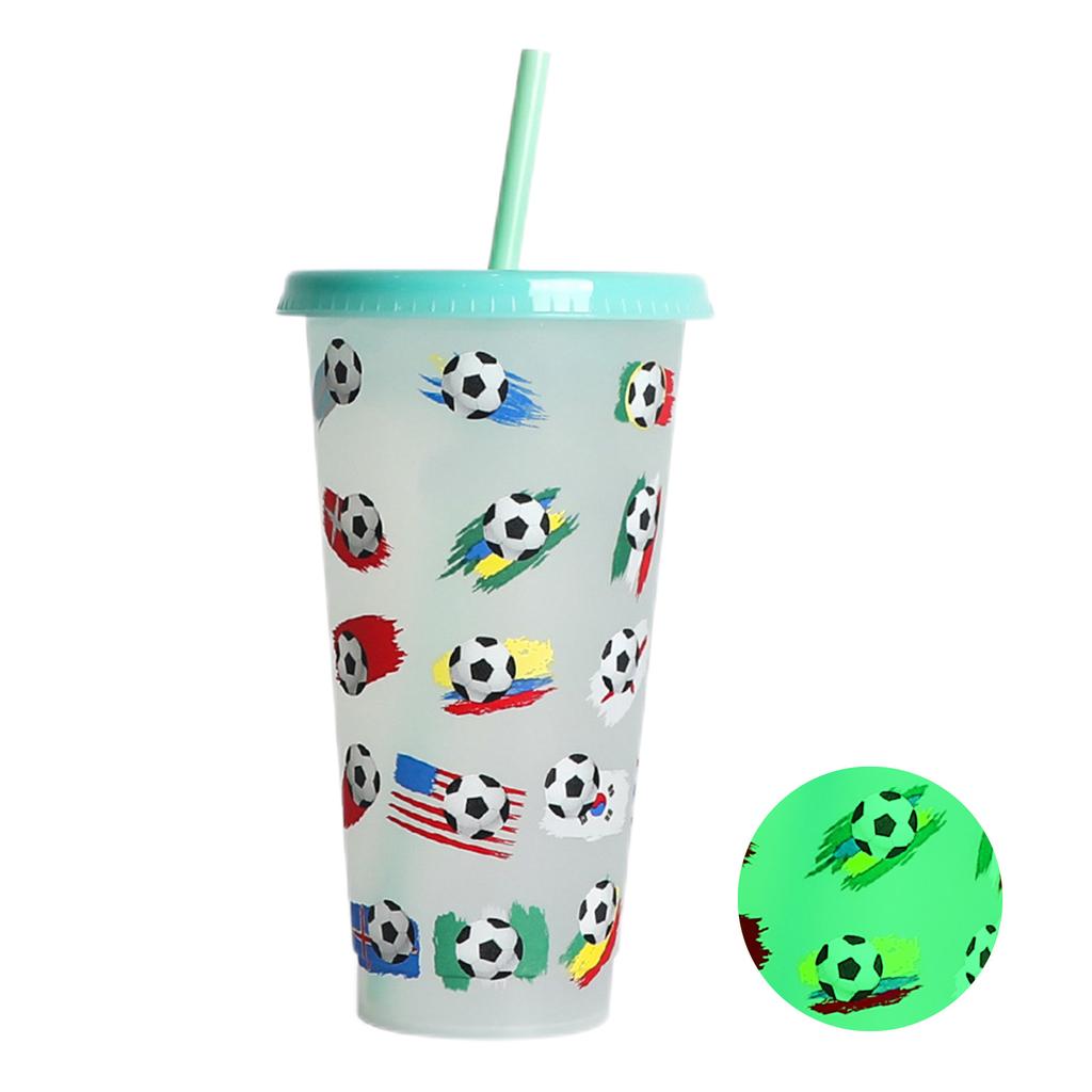 710 мл многоразовые с соломинками, креативные чашки для воды, меняющие цвет, чашка с крышкой, волшебный пластик, меняющий цвет холодной воды