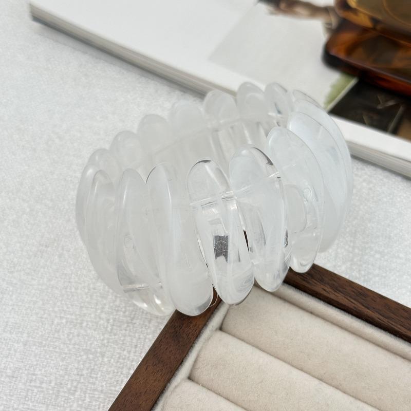 Браслет женский особой формы, эластичный браслет из смолы, нишевые высококлассные украшения с эффектом омбре, преувеличенные