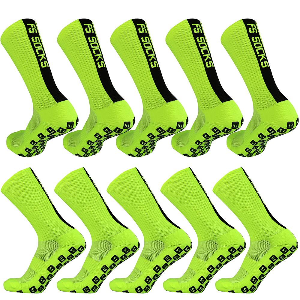 5 пар нескользящих спортивных футбольных носков, противоскользящие футбольные носки для футбола, баскетбола