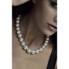 Pearl-looking Bead Necklace