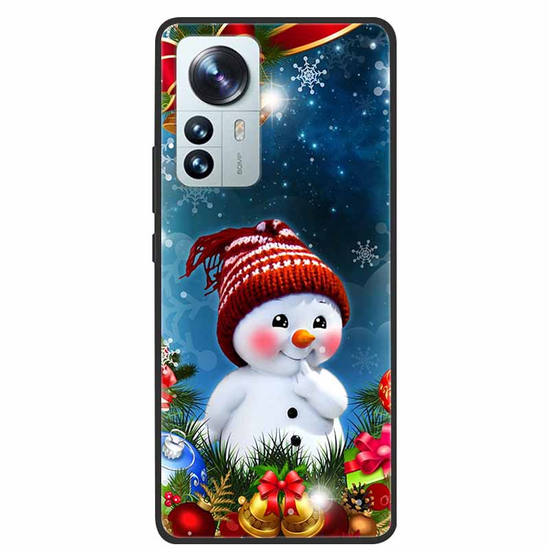 Christmas Case For Xiaomi 12 / 12 Pro / 12 Lite Case Xiaomi11 Pro 12S Ultra Lite Soft TPU Silicone Covers for Xiaomi 12 Lite Bag