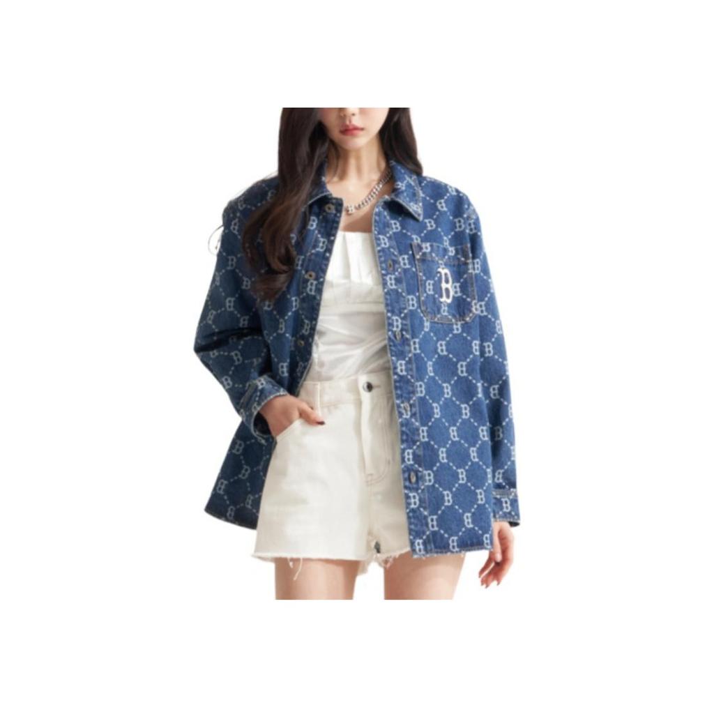 Новые футболки MLB Old Flower Унисекс Синие 3ADRMN421-43BLS