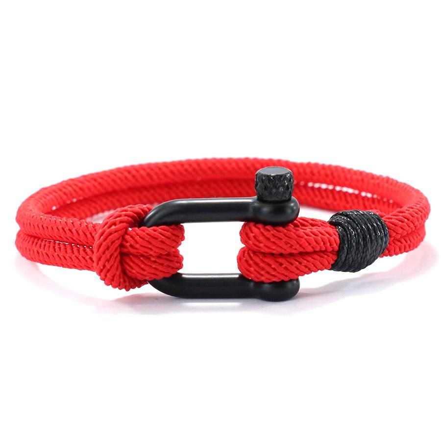 Fashion Mens Bracelet Grade A 4mm Thread Wrap Braclet Outdoor Survival Braslet Locomotive Cool Riding Hand Accessories Pulseria