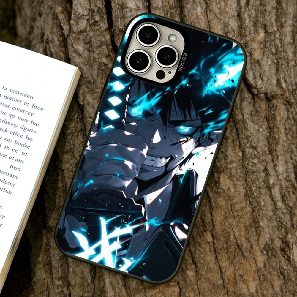 Чехол для телефона Синий Экзорцист для iPhone 17,16,15,14,13,12,11 Plus,Pro Max,XS,Цветной Посеребренный Внутренний Чехол