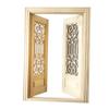 Dollhouse Miniature Wood External Hollow Double Door For Dolls Furniture Screen