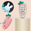 Музыкальный двуязычный телефон Голосовая развивающая машина Креативный детский телефон в виде морковки и кролика