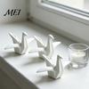 Modern Minimalist Sculpture Geometric Origami Cranes Figurine, Sculpture, Shelf Office Desk Ornament Accent, Nordic Creative for Bookshelf Paper