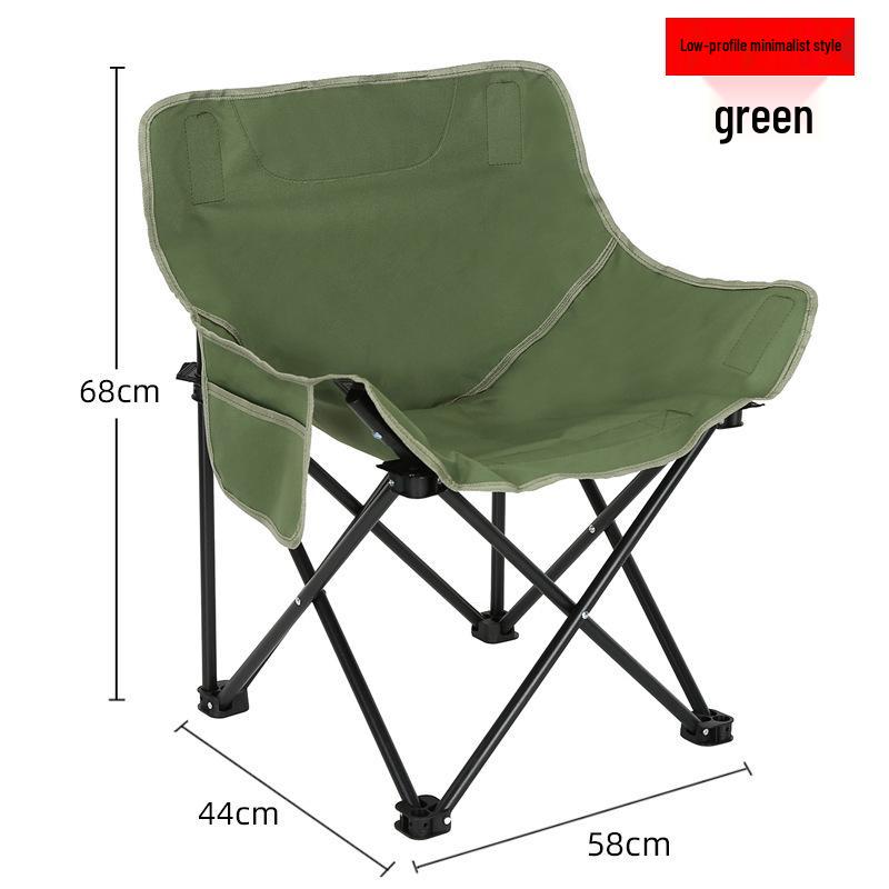 Портативное уличное кресло-луна с высокой спинкой для кемпинга и пляжа