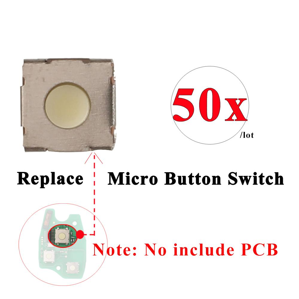 50/100pcs Repair Tactile Tact Push Car Key Micro Button Switch For Renault Espace Laguna Duster Logan Dacia Sandero Clio Kangoo Mass Air Flow 3